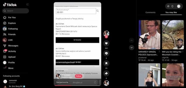 Publikacja twórcy Zuzanna Słupecka dla ORLEN Paczka (TikTok)