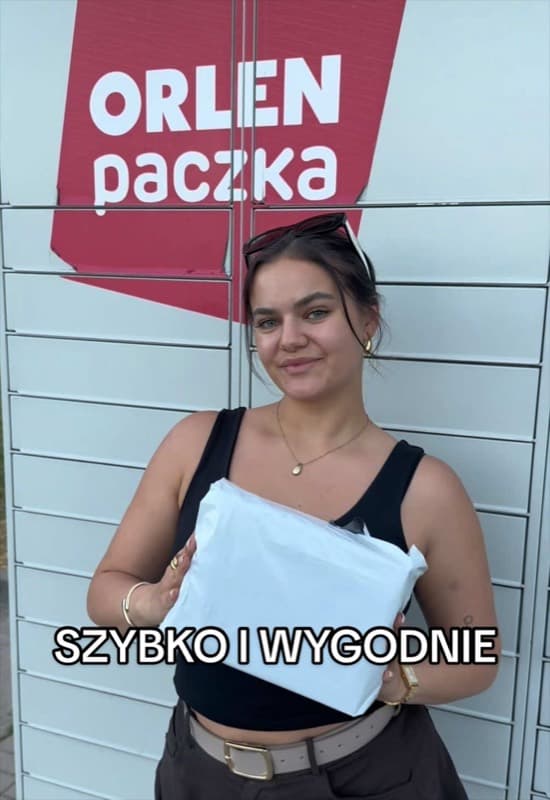 Publikacja twórcy Oliwia Figas dla ORLEN Paczka (TikTok)